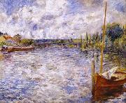 Pierre Auguste Renoir The Seine at Chatou France oil painting artist